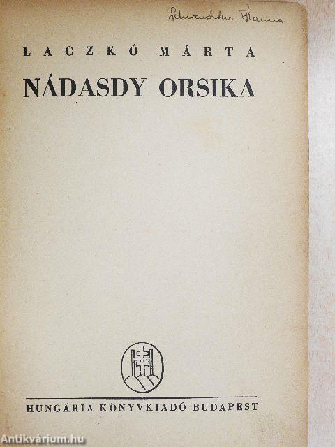 Nádasdy Orsika