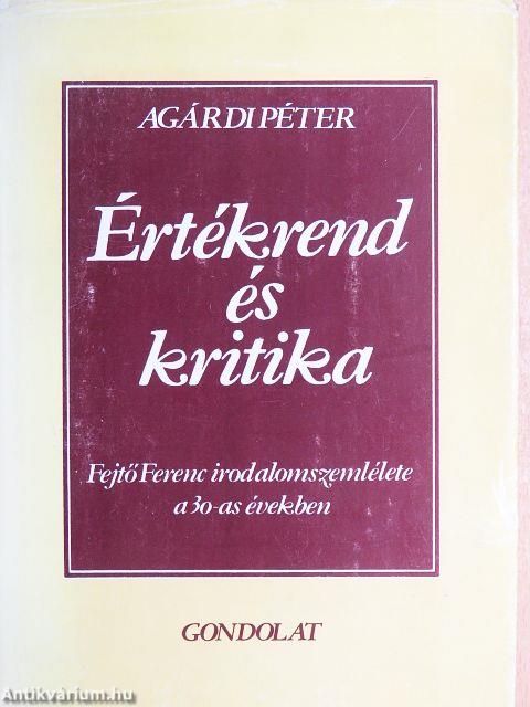 Értékrend és kritika