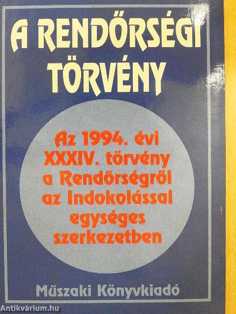 A rendőrségi törvény