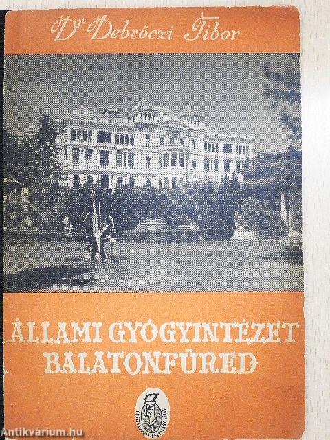 Állami gyógyintézet Balatonfüred