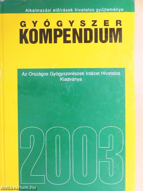 Gyógyszer kompendium 2003 - CD-vel