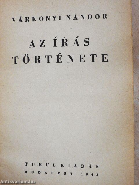 Az írás története