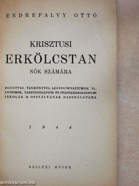 Krisztusi erkölcstan nők számára