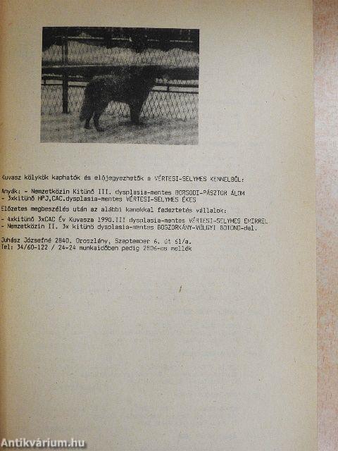 Nemzetközi F. C. I. - CACIB Kutyakiállítás 1991. Április 27-28.