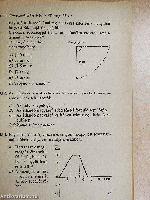 Szakközépiskolai összefoglaló feladatgyűjtemény - Fizika