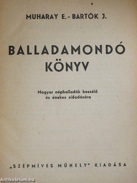 Balladamondó könyv
