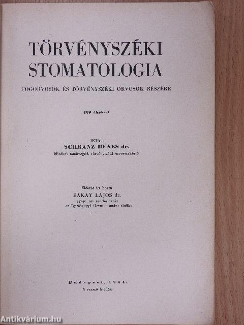 Törvényszéki stomatologia