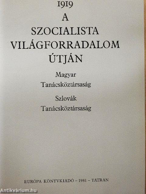 1919. A szocialista világforradalom útján