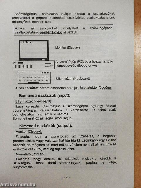 Az IBM-PC üzembe helyezése és a DOS alapfokon I.