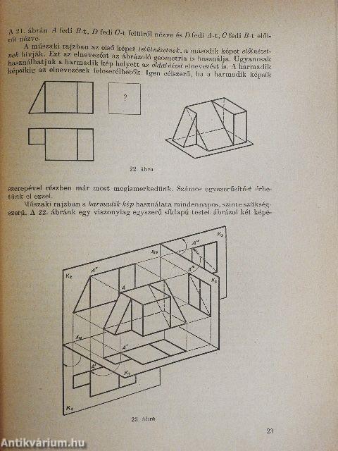 Ábrázoló geometria műszaki rajz