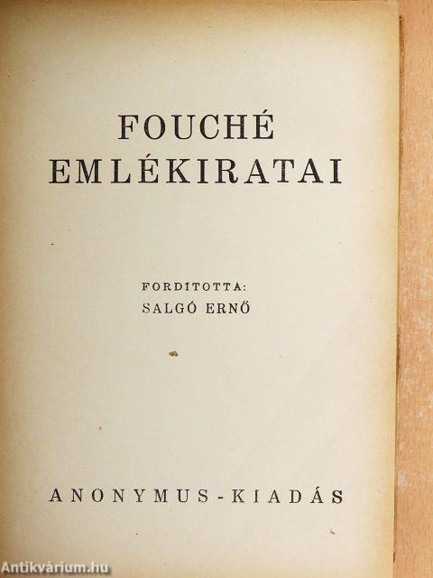 Fouché emlékiratai