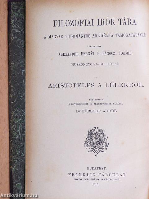 Aristoteles a lélekről