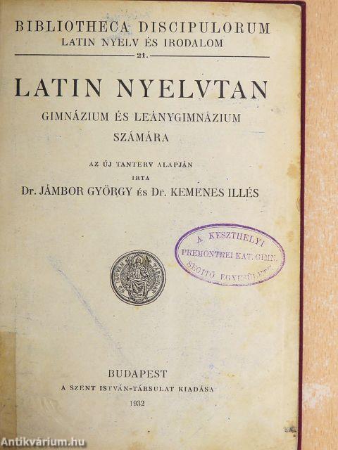 Latin nyelvtan