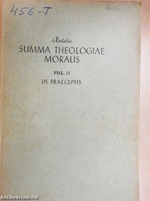 Summa Theologiae Moralis II.