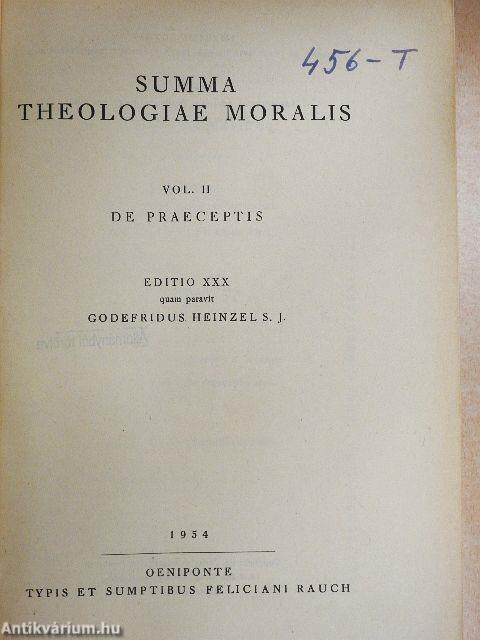 Summa Theologiae Moralis II.