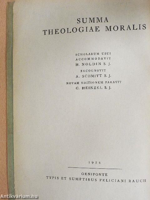 Summa Theologiae Moralis II.