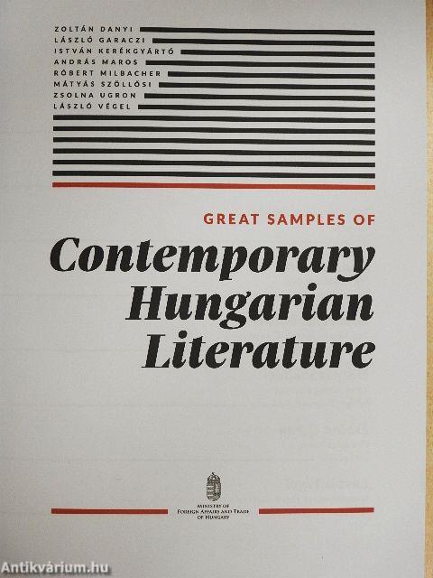 Great Samples of Contemporary Hungarian Literature