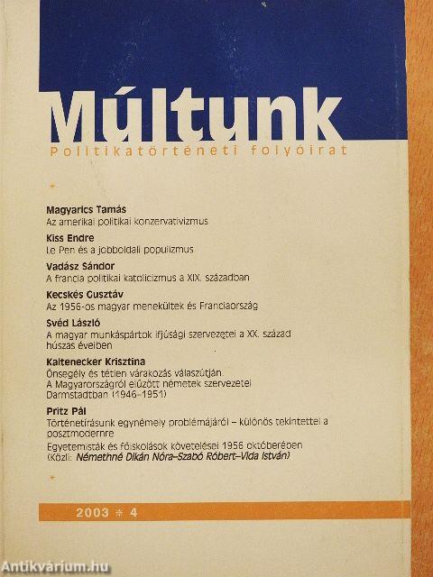 Múltunk 2003/4.