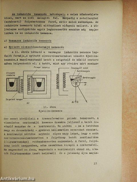 Elektroacél-olvasztár szakmai ismeret