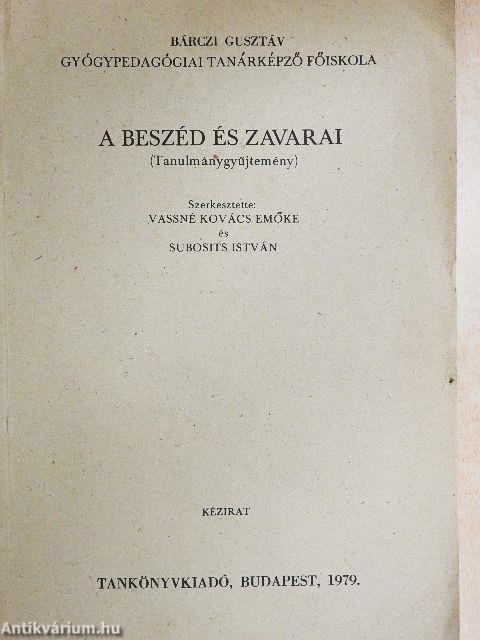 A beszéd és zavarai