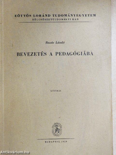 Bevezetés a pedagógiába