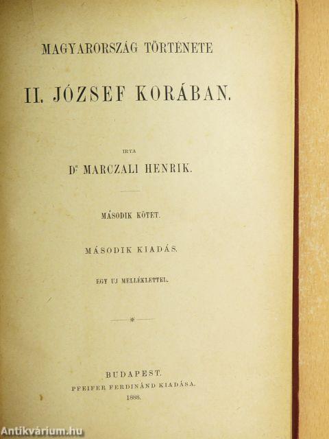 Magyarország története II. József korában II.