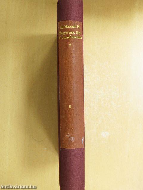 Magyarország története II. József korában II.