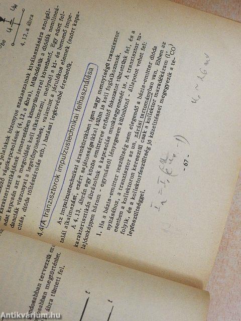 Tranzisztorok és integrált áramkörök alkalmazása