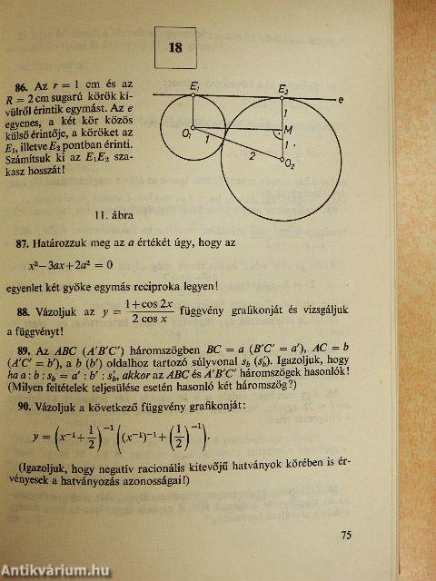 Elemi matematikai példatár IV.