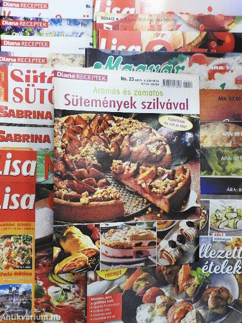 20 lapszám különböző gasztromagazinokból 