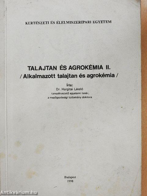 Talajtan és agrokémia II.