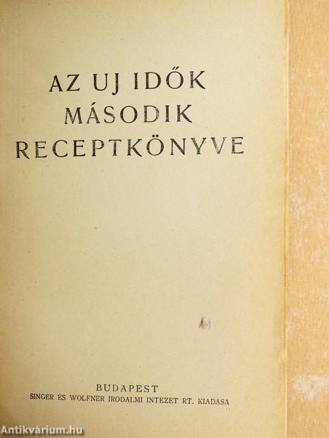 Az Uj Idők második receptkönyve