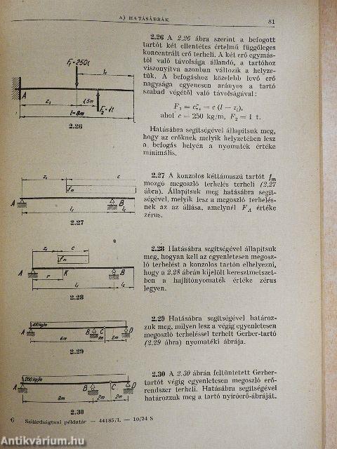 Szilárdságtani példatár I. 