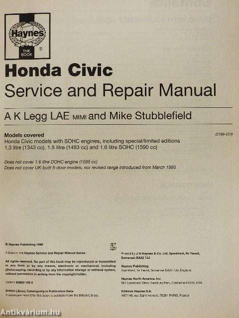 Honda Civic Service and Repair Manual