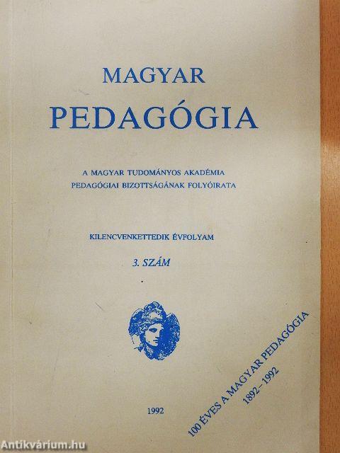 Magyar pedagógia 1992/3.