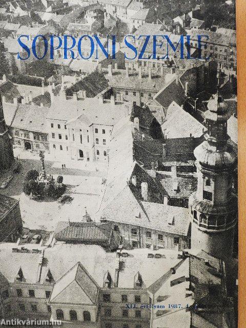 Soproni Szemle 1987/4.