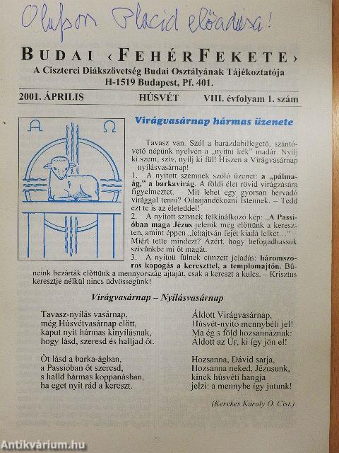 Budai FehérFekete 2001. április