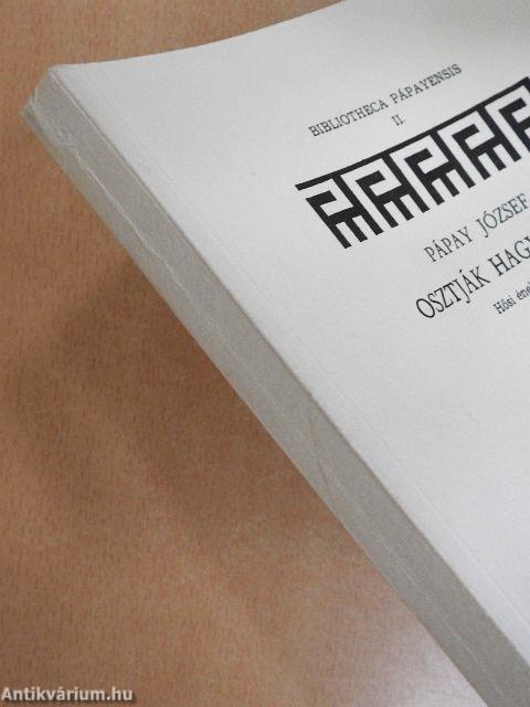 Pápay József osztják hagyatéka - Hősi énekek I.