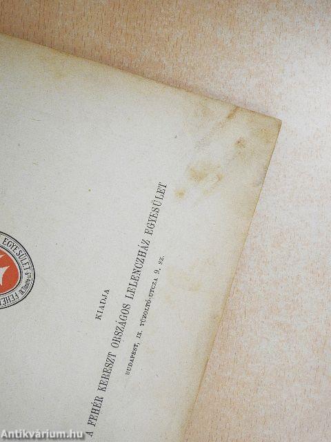 A Fehér Kereszt Országos Lelenczház Egyesület Naptára az 1903-ik évre