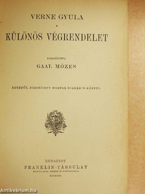 Különös végrendelet