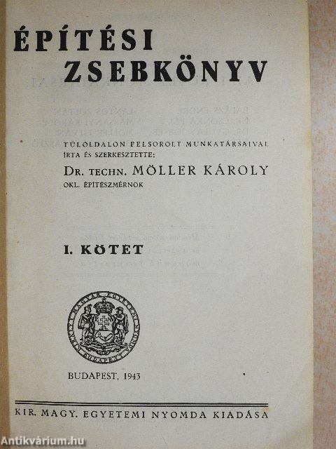 Építési zsebkönyv I-II.