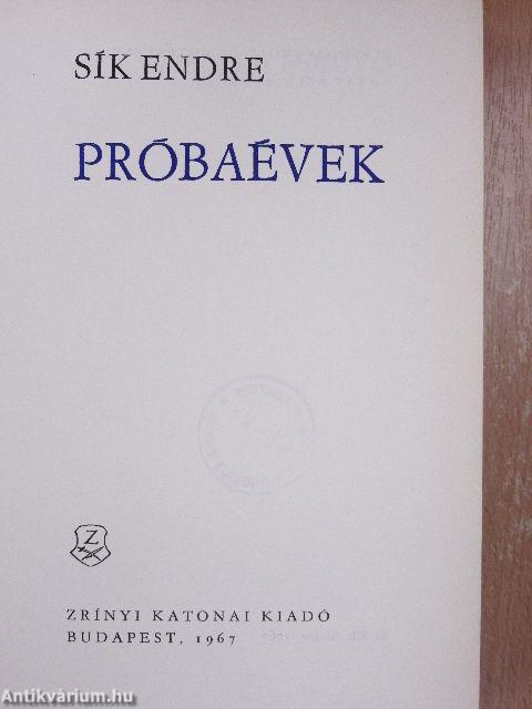 Próbaévek