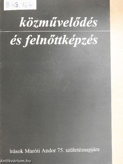 Közművelődés és felnőttképzés