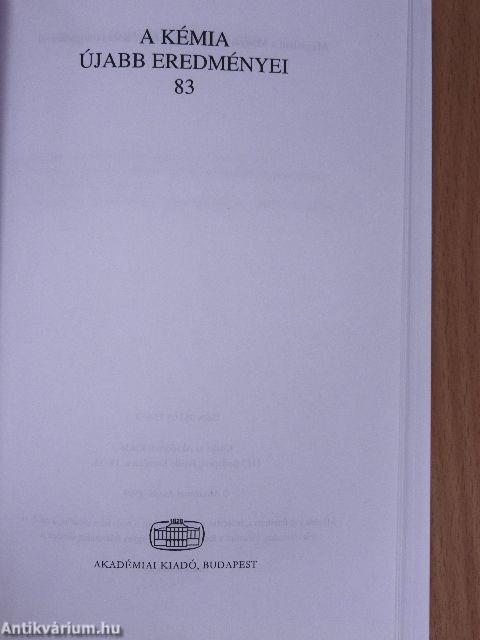 A kémia újabb eredményei 83.