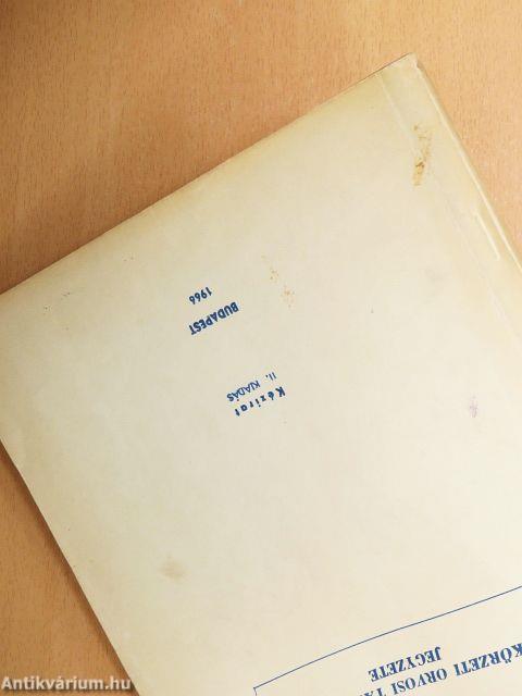 A körzeti orvosi tanfolyam jegyzete