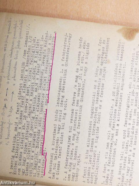 Kórélettani gyakorlatok