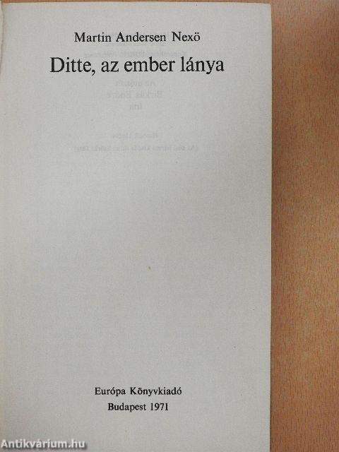 Ditte, az ember lánya