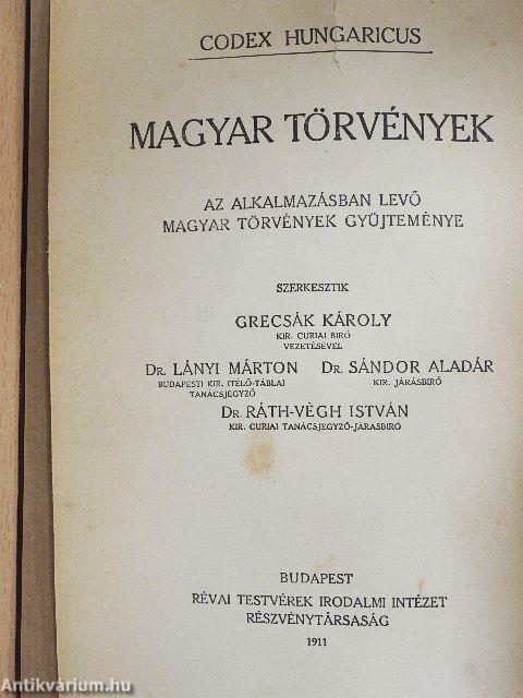 1687-1867. évi törvénycikkek