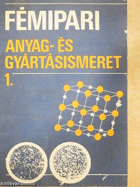 Fémipari anyag- és gyártásismeret 1. 