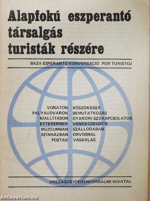 Alapfokú eszperantó társalgás turisták részére